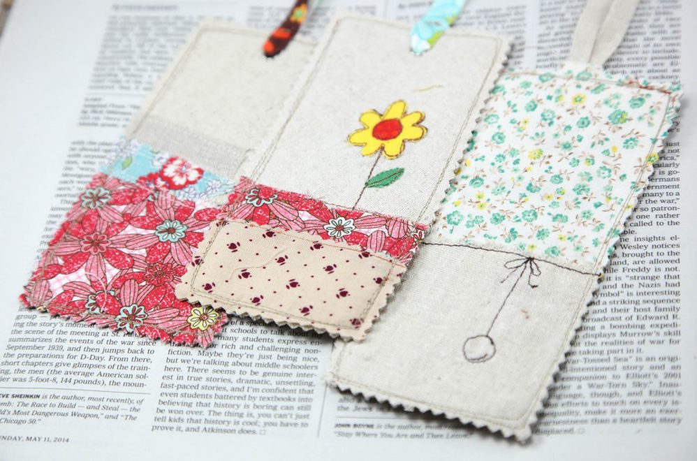 minki kim linen bookmarks – ann wood handmade