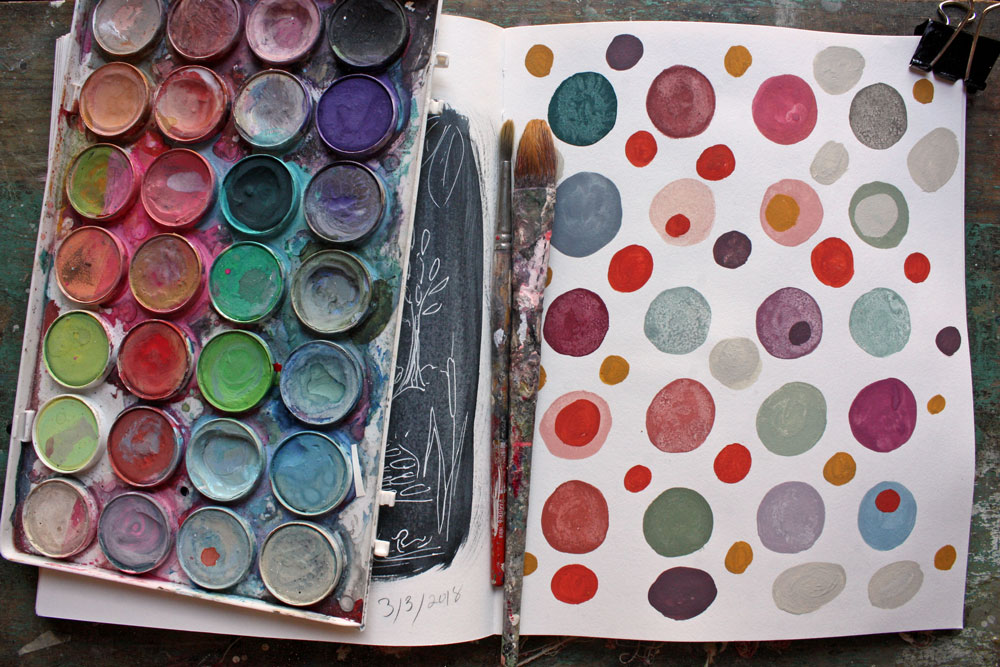 ann wood sketchbook : dots – ann wood handmade